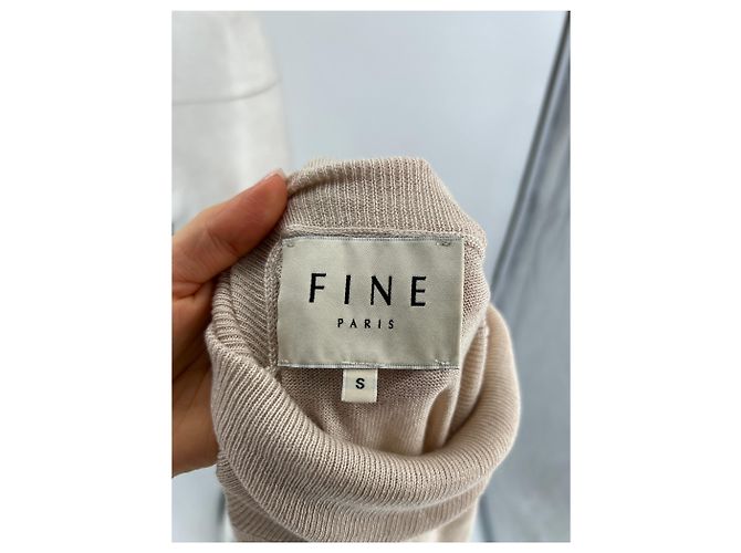 Autre Marque UNTERSCHRIFTLOS / UNTERSCHRIFTLOS Strickwaren T.International S Seide Beige - Ansicht 6