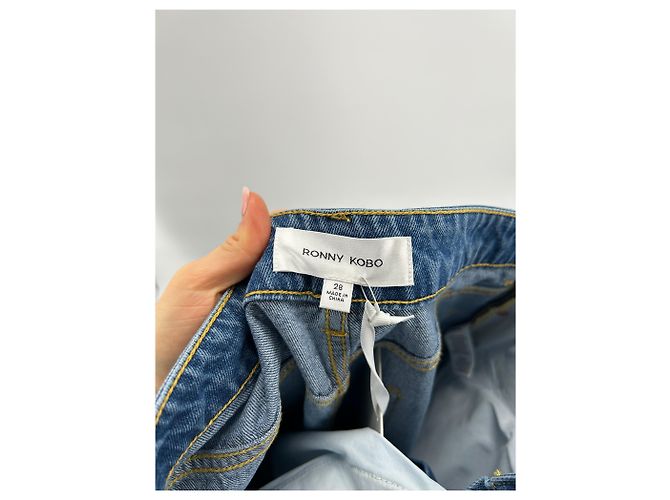 Autre Marque Jeans RONNY KOBO T.US 28 Algodón Azul - vista 3