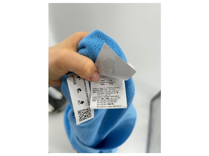 Off White OFF-WHITE Strickwaren und Sweatshirts T.International XXL Baumwolle Blau - Ansicht 5