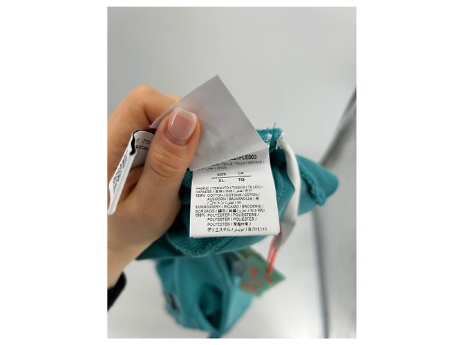 Off White OFF-WHITE Strickwaren und Sweatshirts T.International XL Baumwolle Türkis - Ansicht 5