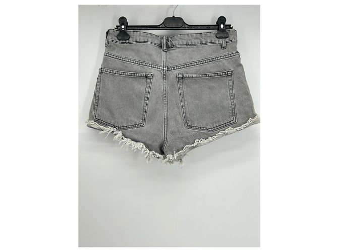 Autre Marque RAEY Shorts T.US 24 Cotone Grigio - vista 2