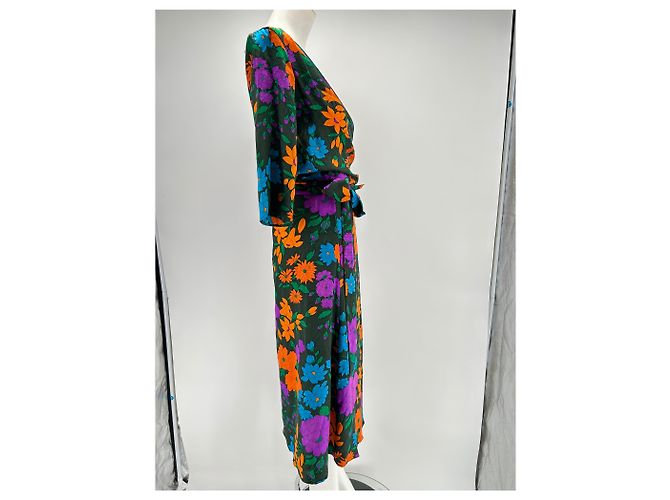 Autre Marque Vestido WARM T.US 1 de seda Multicolor - vista 4