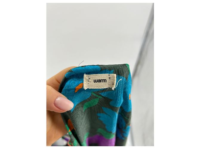 Autre Marque Vestido WARM T.US 1 de seda Multicolor - vista 5