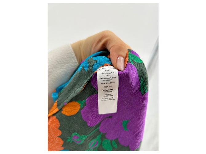 Autre Marque Vestido WARM T.US 1 de seda Multicolor - vista 6