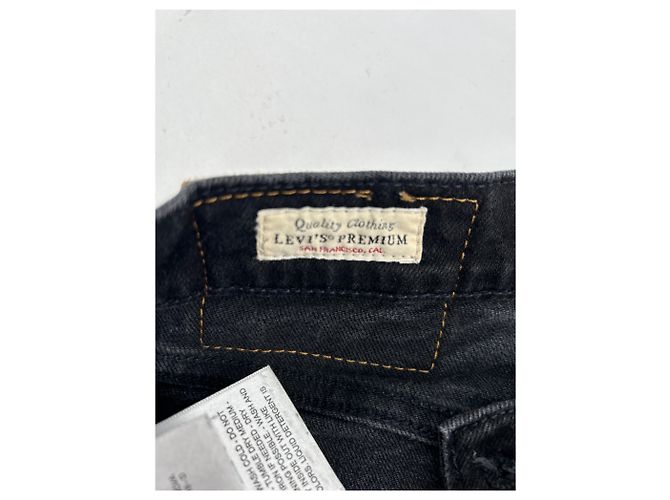 Jeans LEVI'S T.US 33 Cotone Nero - vista 4