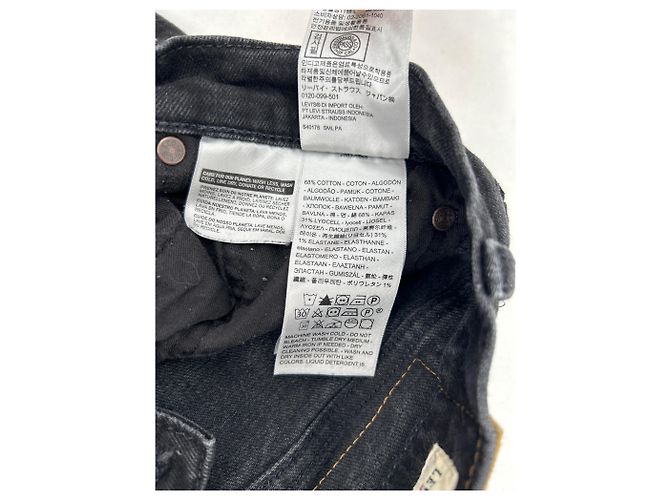 Jeans LEVI'S T.US 33 Cotone Nero - vista 5