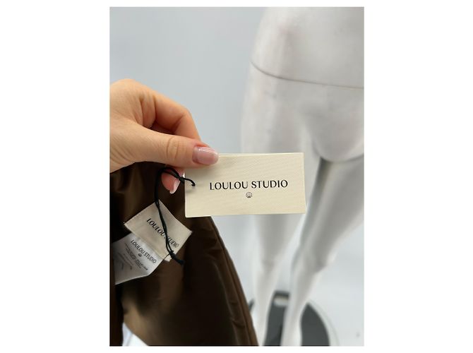 Autre Marque LOULOU STUDIO Bufandas T. Poliéster Castaño - vista 3