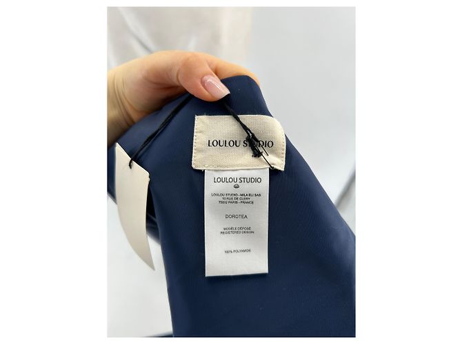 Autre Marque LOULOU STUDIO Sciarpe T. Poliestere Blu - vista 2