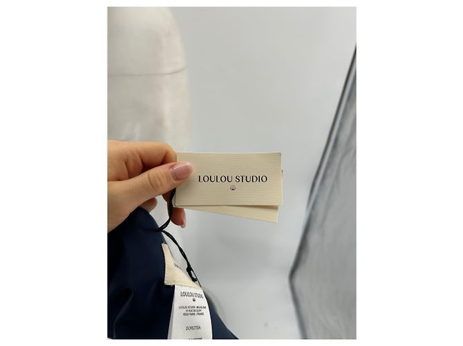 Autre Marque LOULOU STUDIO Sciarpe T. Poliestere Blu - vista 3