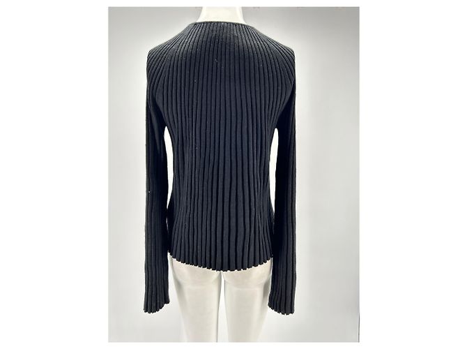 Autre Marque LOULOU STUDIO Tops T.International XS Leinen Schwarz - Ansicht 2
