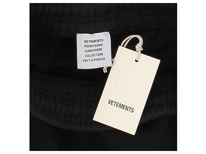 Vêtements Faldas VETEMENTS T.International XS Algodón Negro - vista 5