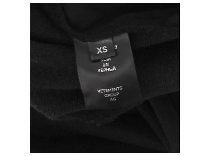 Vêtements Faldas VETEMENTS T.International XS Algodón Negro - vista 6
