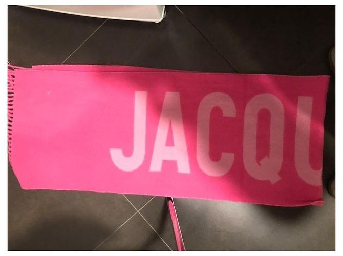 Sciarpa Jacquemus in lana rosa - vista 2