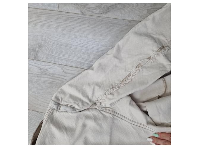Giacca Marithé et François Girbaud in cotone beige - vista 7