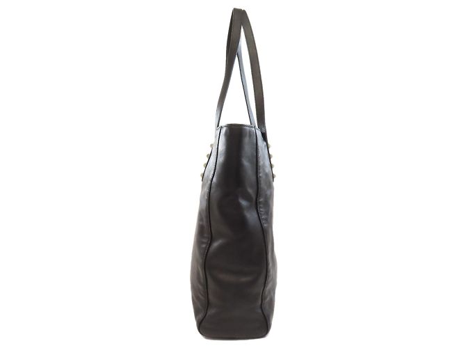 Borsa tote con borchie Miu Miu Nero - vista 3