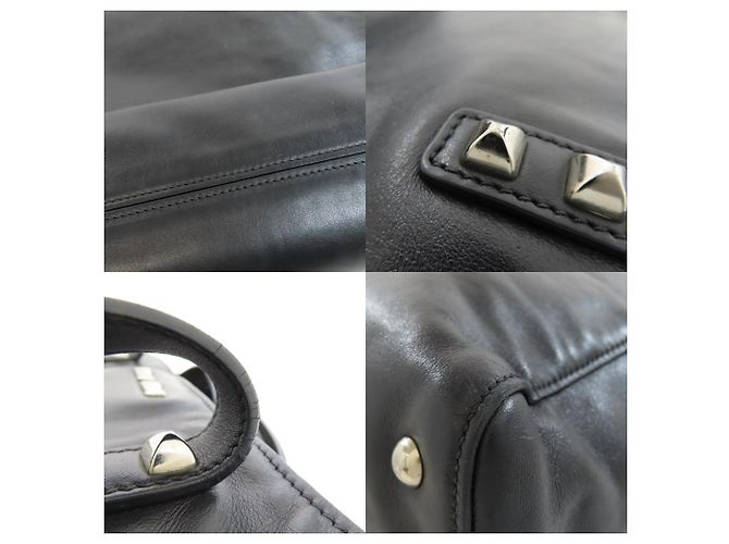 Borsa tote con borchie Miu Miu Nero - vista 9