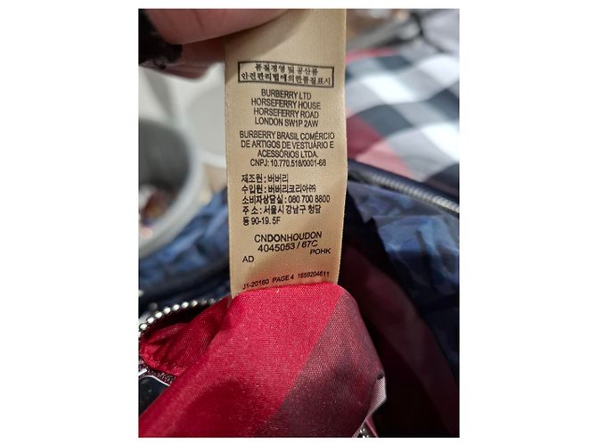Burberry Coastal Print Rucksack aus blauer Polyamid - Ansicht 12