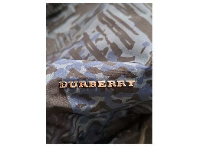 Burberry Coastal Print Rucksack aus blauer Polyamid - Ansicht 13