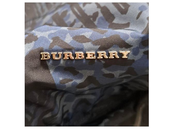 Burberry Coastal Print Rucksack aus blauer Polyamid - Ansicht 7