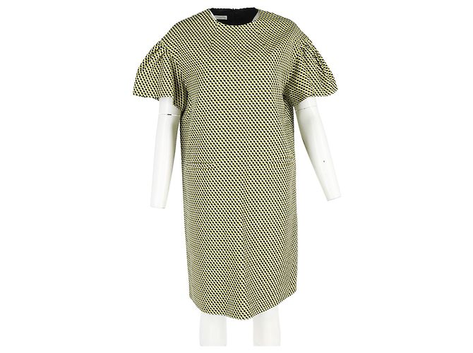Abito stampato geometrico Dries Van Noten in seta multicolore - vista 4