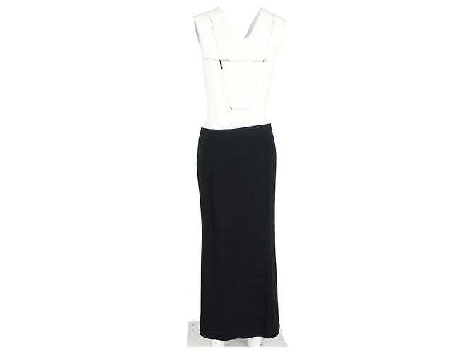 Gonna maxi asimmetrica con zip Ann Demeulemeester in lana nera - vista 6