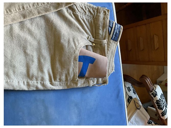 Vaqueros de terciopelo Jacob Cohen Beige Talla 42 - vista 14