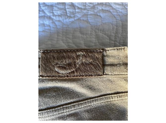 Vaqueros de terciopelo Jacob Cohen Beige Talla 42 - vista 2