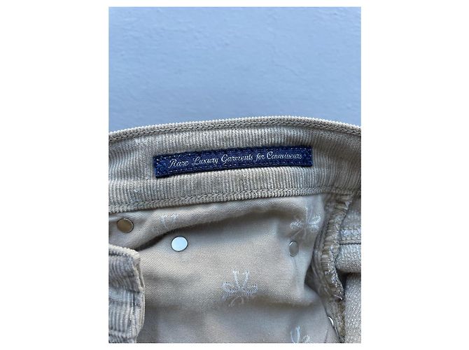 Vaqueros de terciopelo Jacob Cohen Beige Talla 42 - vista 7