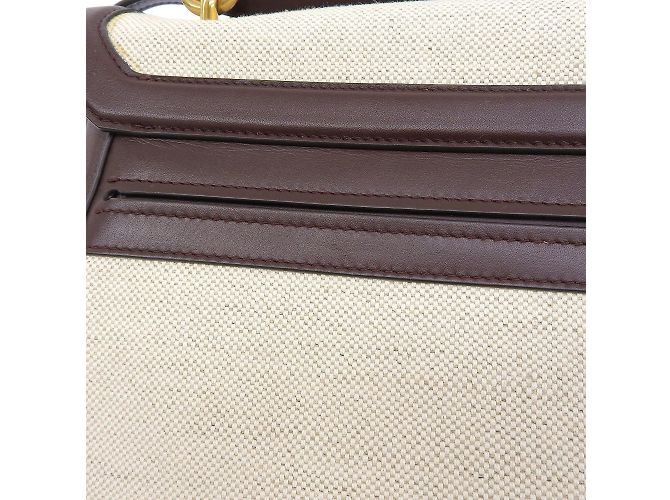 Borsa Gancini di Salvatore Ferragamo Marrone Beige - vista 6