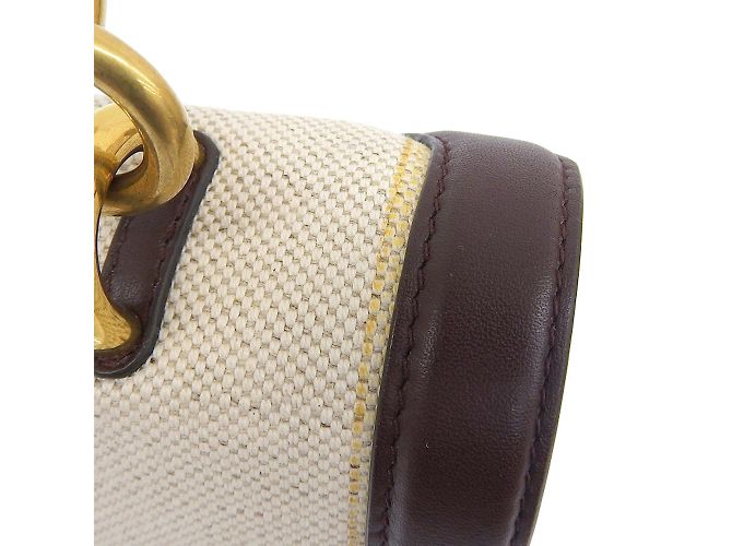 Borsa Gancini di Salvatore Ferragamo Marrone Beige - vista 8