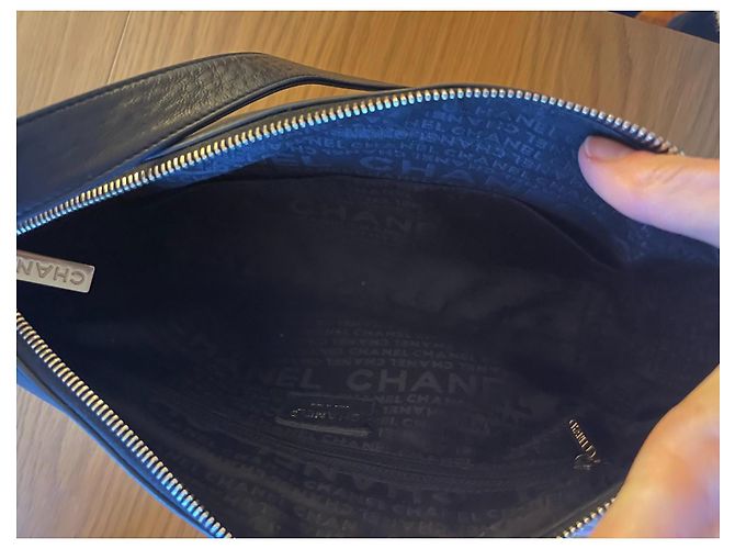 Borsa Chanel Choco Nera in Agnello Nero - vista 2