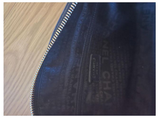 Borsa Chanel Choco Nera in Agnello Nero - vista 3