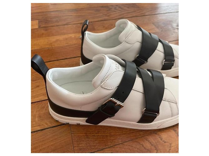 Sneaker V-Punk in pelle bianca e nera Valentino Bianco - vista 7