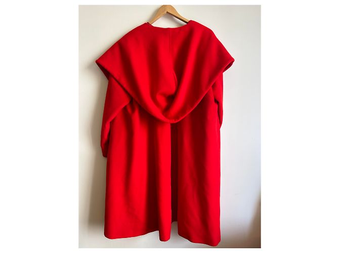 Cappotto stile mantella rosso di Chloé - vista 2