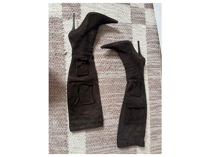 Zapatos Gianmarco Lorenzi para Mujeres Castaño - vista 3