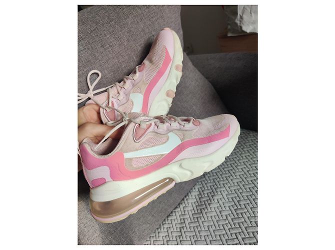Nike Air Max 270 React Sneaker Rosa Fuchsia Größe 39 Pink Fuschia - Ansicht 3
