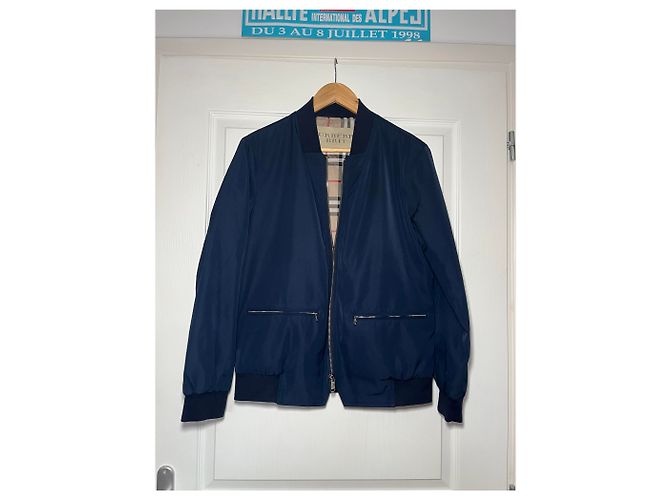 Giacca Burberry Brit per uomo in perfette condizioni Blu navy - vista 3