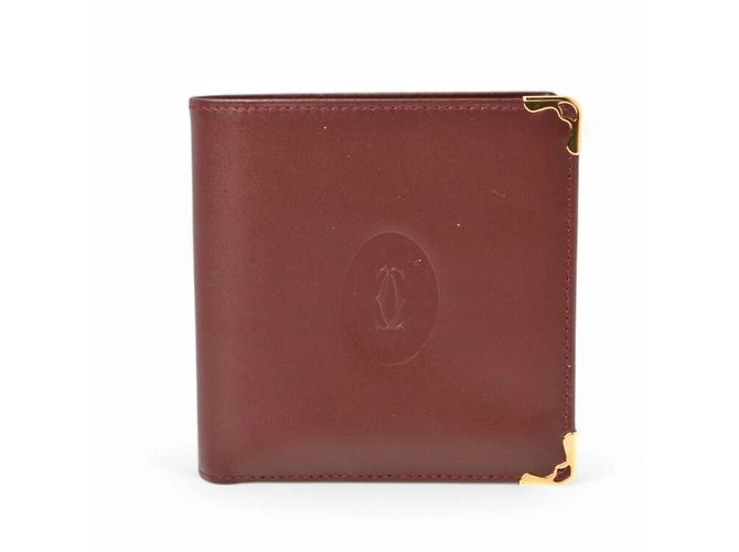 Billetera bi-fold Cartier en Burdeos - vista 13