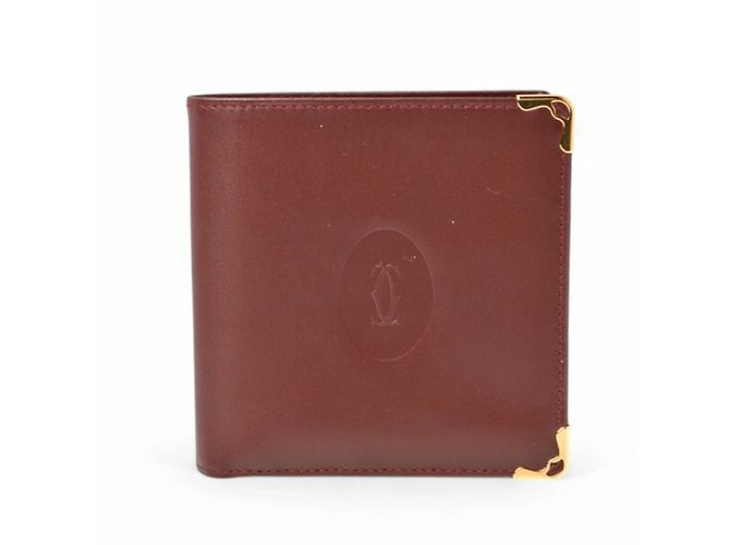 Billetera bi-fold Cartier en Burdeos - vista 2