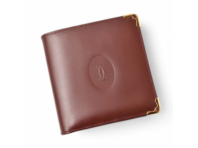 Billetera bi-fold Cartier en Burdeos - vista 4
