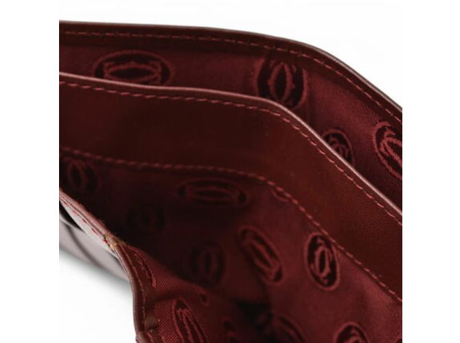 Billetera bi-fold Cartier en Burdeos - vista 7