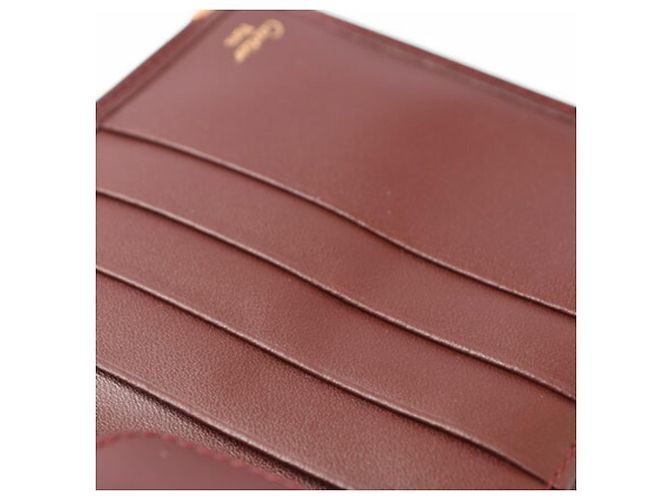 Billetera bi-fold Cartier en Burdeos - vista 9