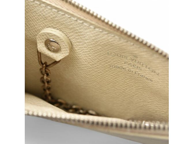 Portamonete e portachiavi Louis Vuitton Bianco sporco - vista 4