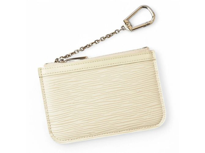 Portamonete e portachiavi Louis Vuitton Bianco sporco - vista 9