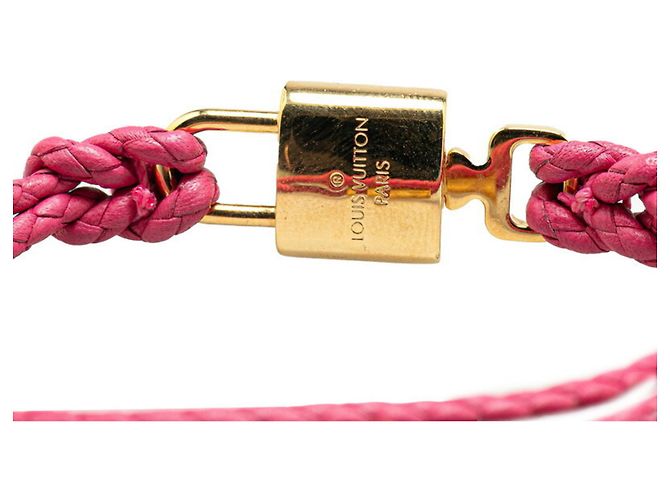 Bracciale charm Lockit Again di Louis Vuitton Rosa D'oro - vista 5