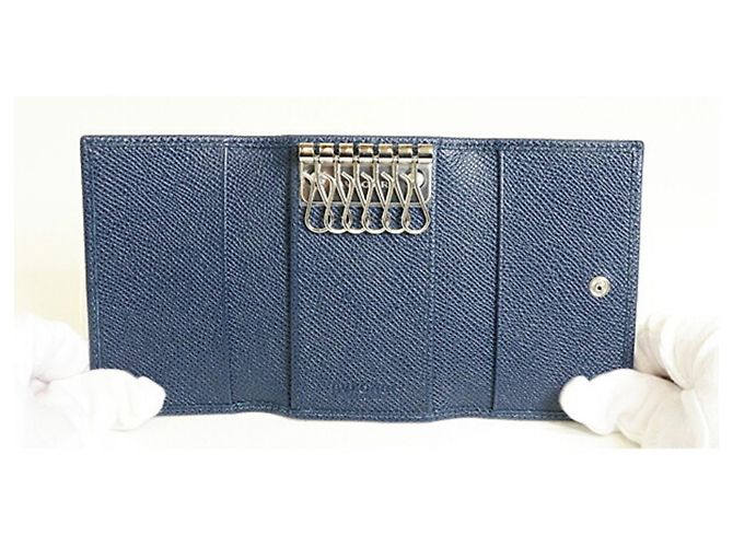Bulgari Bvlgari blauer Leder-Schlüsselanhänger - Ansicht 2