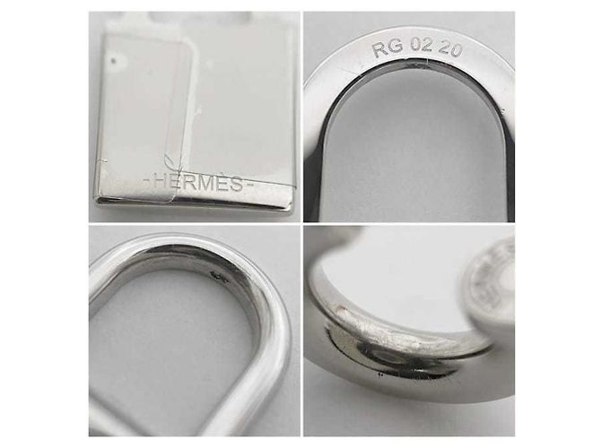 Hermès Hermes O'Kelly Ohrringe Braun Silber - Ansicht 10