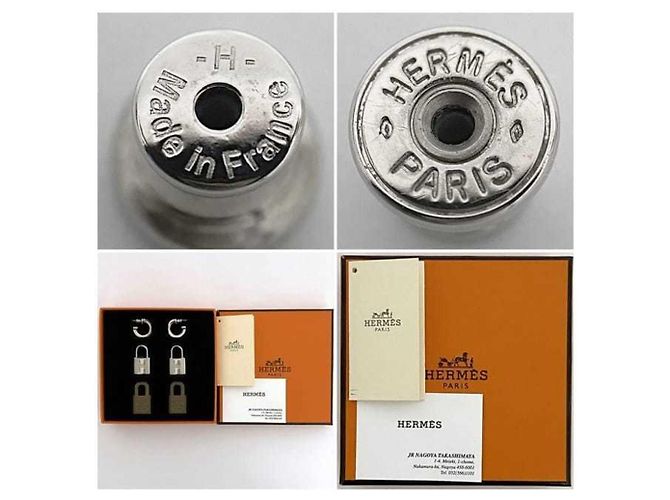 Hermès Hermes O'Kelly Ohrringe Braun Silber - Ansicht 11