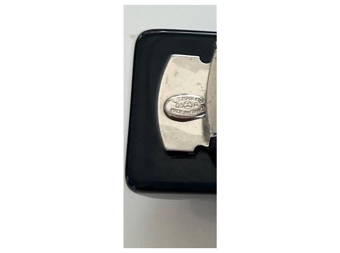 Chanel Coco Mark 2003 Haarspange Schwarz aus Harz mit Strass - Ansicht 7