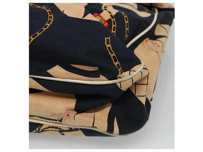 CHANEL Mademoiselle Borsa Tote Canvas Blu Navy CC Auth 110544 - vista 13